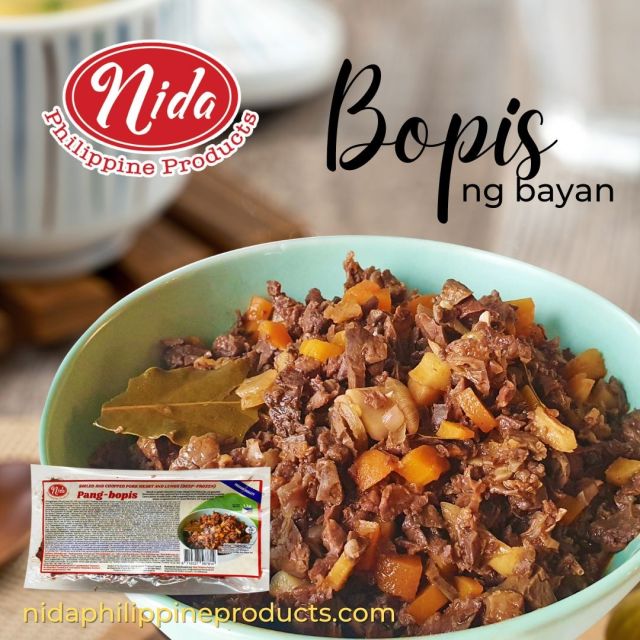 𝘽𝙖𝙬𝙖𝙨 𝙜𝙖𝙮𝙖𝙩 𝙣𝙜 𝙧𝙚𝙠𝙖𝙙𝙤!🥳
Para sa mas madaling Bopis dish, bili na ng Nida Philippine Products Pang-bopis. Mabibili sa inyong suking Filipino at Asian stores in Europe. For retailers, send an email to Beagley Copperman via sales@beagleycopperman.com

#bopis #filipinoulam #ulam #filipinofood #filipinodish #filipinofoodie #OFW #pinoyfood #pinoyofw #pinoyfoodie #filipinocuisine #filipinostore #filipinobrand