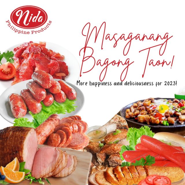 Bati namin ang isang Masagang Bagong Taon sa inyong lahat! Maraming salamat sa lahat ng suporta sa Nida Philippine Products for 2022. More happiness and deliciousness sa 2023! 😍

#filipinofood #filipino #filipinohotdog #crispypata #holidayham #tocino #longganisa #ofw #filipinoproducts #filipinobrand #pinoyfood #pinoyfoodtrip #BagongTaon